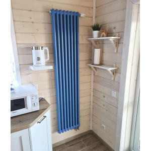 Покраска в RAL 5012 трубчатого радиатора 2180-08 секц. (высота 1800 мм длина 360 мм) 